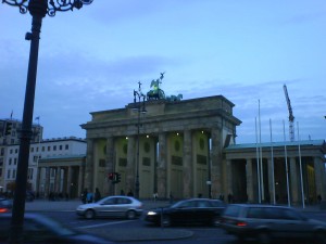 La maravillosa Puerta de Brandemburgo de Berlín.