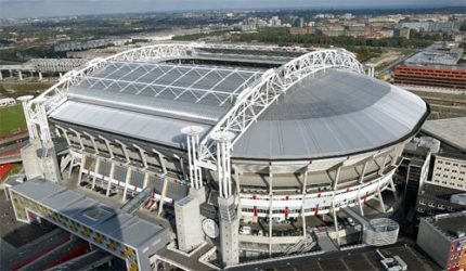 El estadio Ajax Amsterdam Arena visto desde el exterior