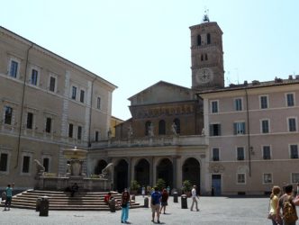 La plaza de Santa María in Trastevere