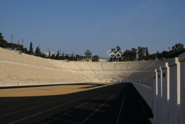 El elegante estadio Panathinaiko