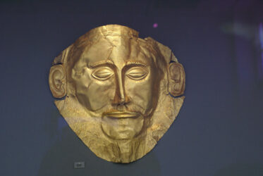 La famosísima mascara de oro de Agamenón