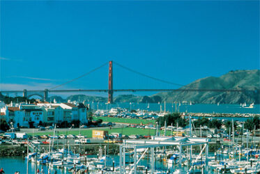 Desde de la Marina tenemos unas preciosas vistas al Golden Gate Bridge y a las regatas de veleros.