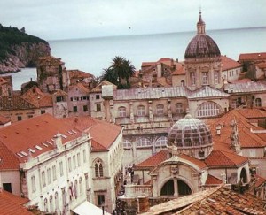 hermosos tejados de la ciudad de Dubrovnik.