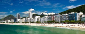 Famosa mundialmente la playa de Copacabana de Río de Janeiro, es un sitio para el disfrute