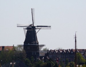 Uno de los preciosos ocho molinos de viento de Ámsterdam