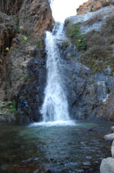 Una de las hermosas cascadas que encontramos en el Ourika.