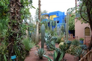 Los jardines de Majorelle con su casa azul son de gran atractivo
